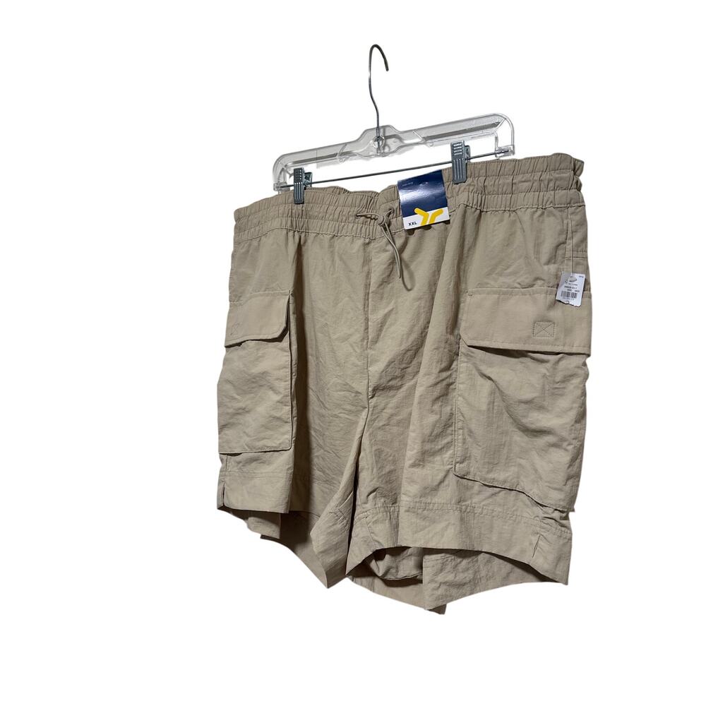 Old Navy Women's High-Rise Cargo Bermuda Shorts Khaki Tan XXL NWT - Picture 5 of 6
